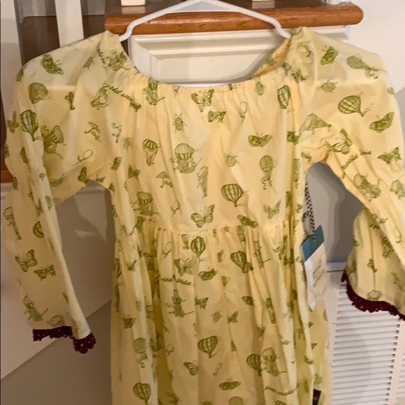 Girls 14 NWT Matilda Jane yellow tunic dress - Picture 2 of 6